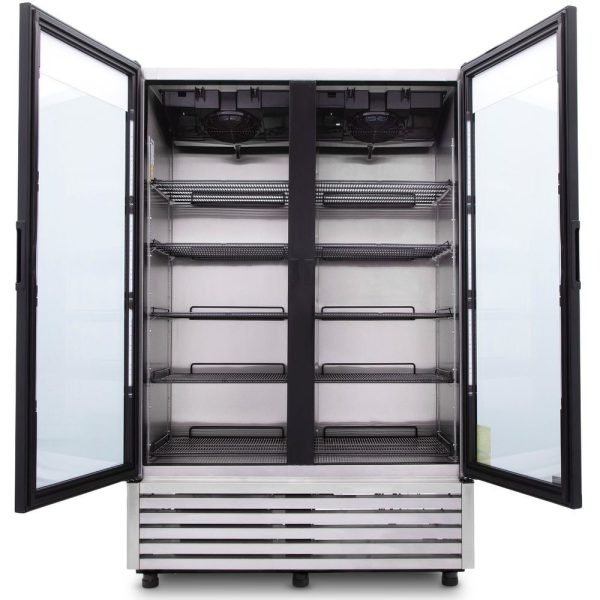 Refrigerador de acero inoxidable Imbera de puerta de vidrio con capacidad de 43 pies- VRD43 - Imagen 2