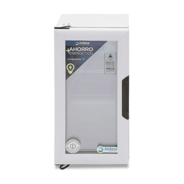 Congelador Exhibidor de Mostrador Imbera de Puerta de Cristal con Capacidad de1.5 pies y Gabinete de Color Blanco – VF-1.5 - Imagen 2