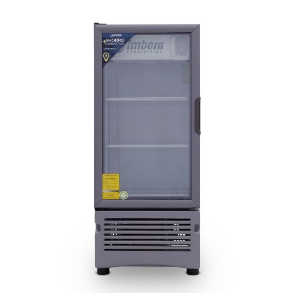 Refrigerador exhibidor Imbera de puerta de vidrio con capacidad de 9 pies y gabinete de color blanco – VR-09 - Imagen 2