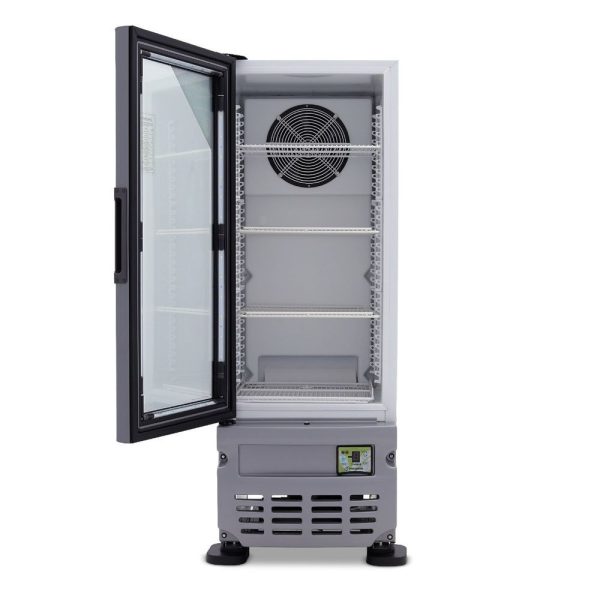 Refrigerador exhibidor Imbera color blanco de puerta de vidrio con capacidad de 4 pies – VRS-05 - Imagen 3
