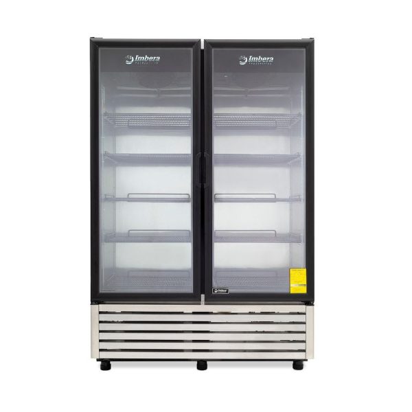 Refrigerador de acero inoxidable Imbera de puerta de vidrio con capacidad de 43 pies- VRD43 - Imagen 3