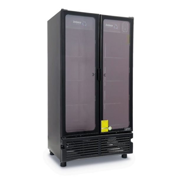 Refrigerador Imbera Cobalt con dos puertas de vidrio con capacidad de 26 pies- VR-26 Cobalt