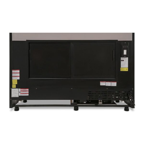 Vitrina de vidrio curvo Imbera color negro de 2m de largo – BHS200C-N - Imagen 3