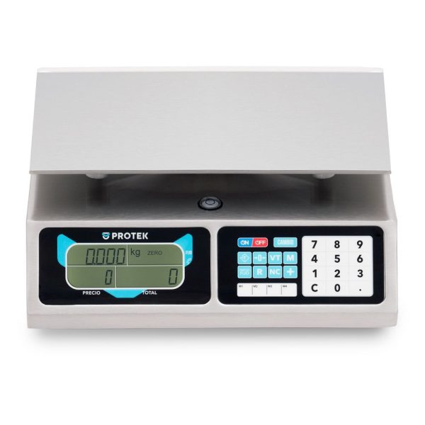 Báscula comercial Protek con capacidad de 20kg- BPK-20 - Imagen 2
