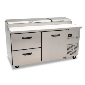 Mesa fría Imbera elaborada en acero inoxidable con mesa de trabajo sanalite y 6insertos – PTP10-F01 - Imagen 6