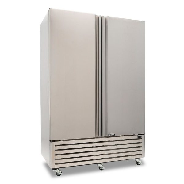 Refrigerador Reach-In de acero inoxidable Imbera de dos puertas sólidas y capacidad de 43 pies- VRD43