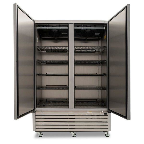 Refrigerador Reach-In de acero inoxidable Imbera de dos puertas sólidas y capacidad de 43 pies- VRD43 - Imagen 3