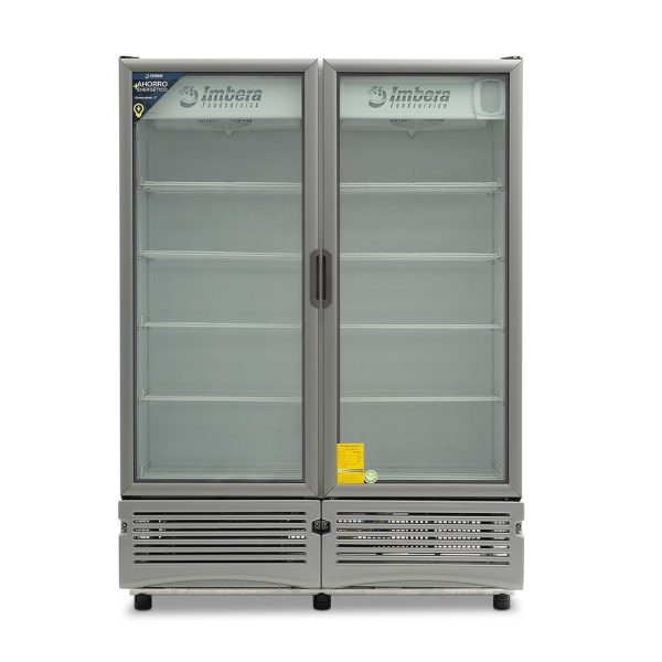 Refrigerador Exhibidor Imbera de 2 Puertas de Cristal con Capacidad de 42 pies y Gabinete de Color Blanco – G342 2PC - Imagen 2