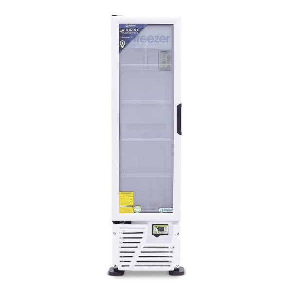 Congelador exhibidor Imbera de puerta de vidrio con capacidad de 8 pies y gabinete color blanco- VFS-08 - Imagen 2