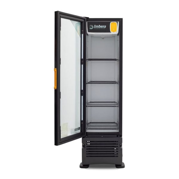 Refrigerador cervecero Imbera color negro de puerta de vidrio con capacidad de 144 botellas – CCV-144 - Imagen 3