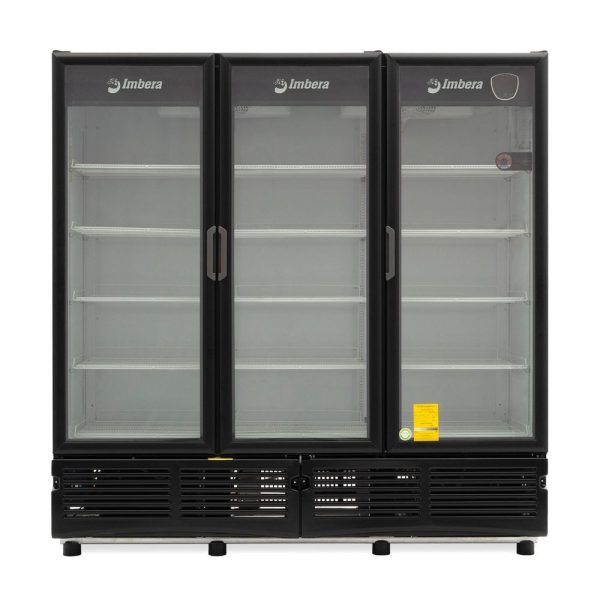 Refrigerador cervecero Imbera color negro de puerta de vidrio con capacidad de 1350 botellas- CCV-1350