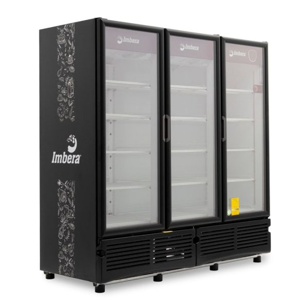 Refrigerador cervecero Imbera color negro de puerta de vidrio con capacidad de 1350 botellas- CCV-1350 - Imagen 2
