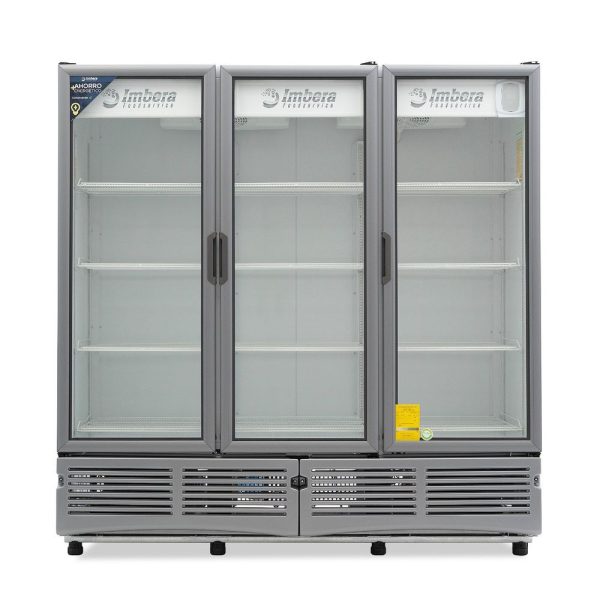 Refrigerador Exhibidor Imbera de 3 Puertas de Vidrio con Capacidad de 72 pies y Gabinete de Color Blanco – G372 - Imagen 2