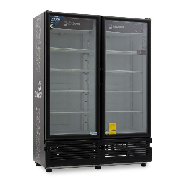 Refrigerador cervecero Imbera color negro de puerta de vidrio con capacidad de 900 botellas- CCV-900