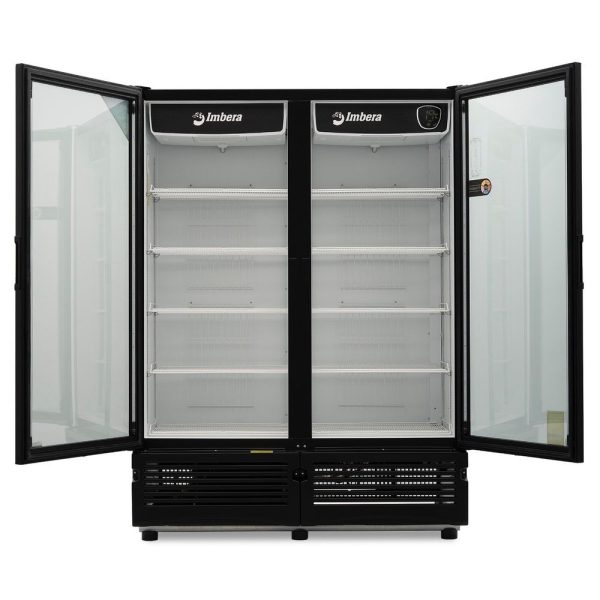 Refrigerador cervecero Imbera color negro de puerta de vidrio con capacidad de 900 botellas- CCV-900 - Imagen 3