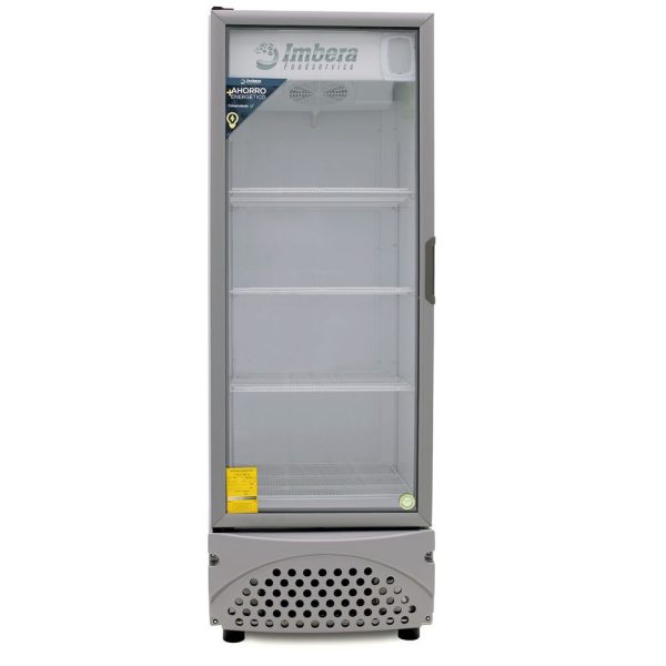 Refrigerador Exhibidor Imbera de Puerta de Cristal con Capacidad de 25 pies y Gabinete de Color Blanco – VR-25 - Imagen 3