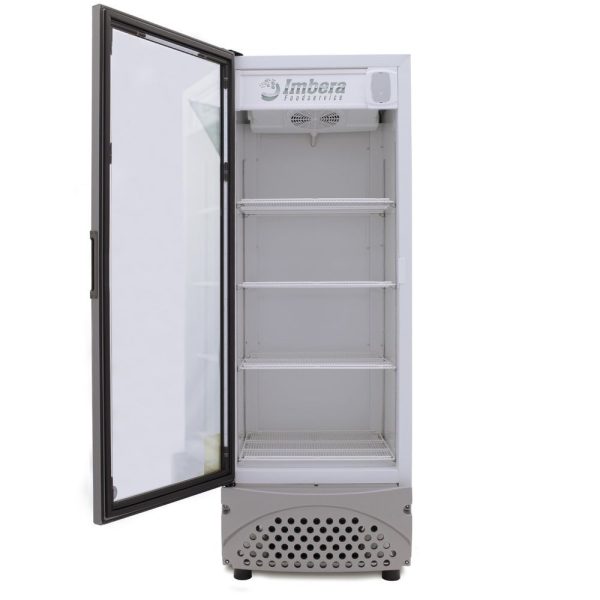 Refrigerador Exhibidor Imbera de Puerta de Cristal con Capacidad de 25 pies y Gabinete de Color Blanco – VR-25 - Imagen 2