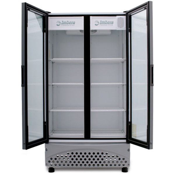 Refrigerador Exhibidor Imbera de 2 Puertas de Cristal con Capacidad de 26 pies y Gabinete de Color Blanco – VR-26 2PC - Imagen 3