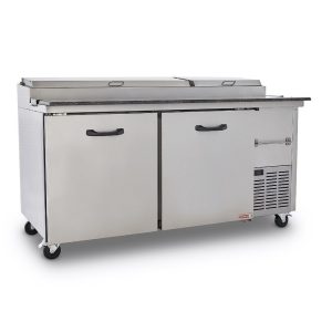 Mesa fría Imbera elaborada en acero inoxidable con mesa de trabajo sanalite y 6insertos – PTP10-F01 - Imagen 7