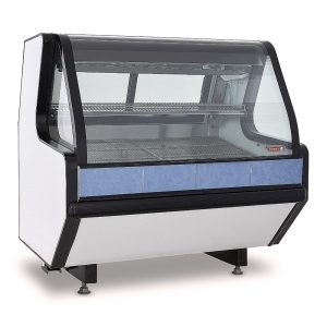 Vitrina de vidrio curvo Imbera color negro de 2m de largo – BHS200C-N - Imagen 12