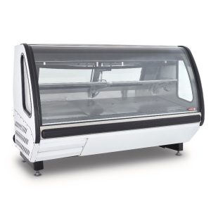Vitrina de vidrio curvo Imbera color negro de 2m de largo – BHS200C-N - Imagen 5