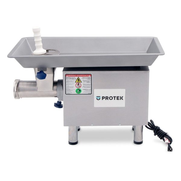 Molino para carne Protek de acero inoxidable con capacidad de molienda de 10kgpor minutos- MPK-22-SS - Imagen 4