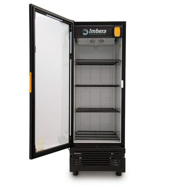 Refrigerador cervecero exhibidor Imbera de puerta de vidrio con capacidad 500 botellas y gabinete color negro- CCV-500 - Imagen 3